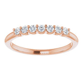 14K Rose 1/5 CTW Natural Diamond Anniversary Band